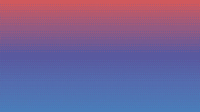 Pixel art neon colored gradient background. Dithering vector illustration.
