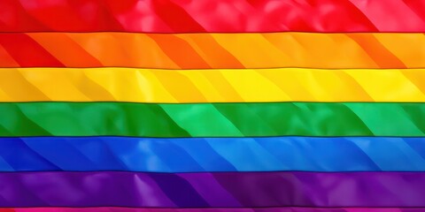 LGBT flag, full of colorful rainbows, billows in the breeze as it's waved by a hand adorned with a sweatband.