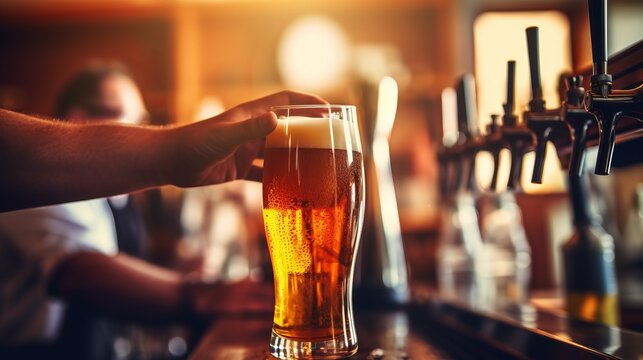 Retro-Style Beer Taps Array - Classic Draught Selection