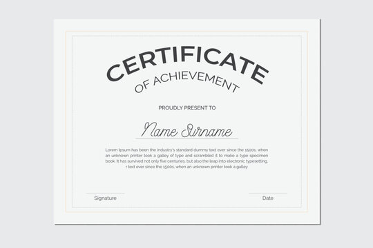 Simple and creative certificate design full editable file