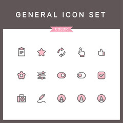 General line icon set 14