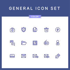 General line icon set 01