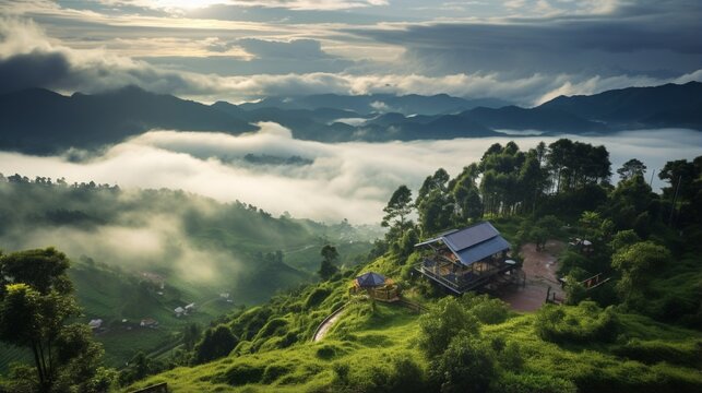 Rainy season is one of the most favorite travelling season .Tourist can enjoy scenic view full of fresh air, greenery and beautiful sea of fog on mountain top make it unforgettable.