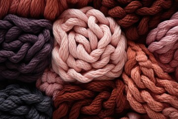 Colorful knitting wool background  - obrazy, fototapety, plakaty