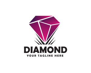 simple diamond abstract logo icon symbol design template illustration inspiration