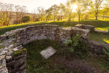 The Csabdi temple ruins is an ancient hungarian heritage from 13-14th century. These were the Arpad ages in Hungary. The temple name is unknown