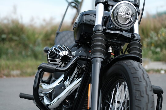 HCMC, VN - Dec 2023. Harley Davidson Street Bob Model Motorbike