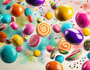 カラフルなキャンディのイメージ