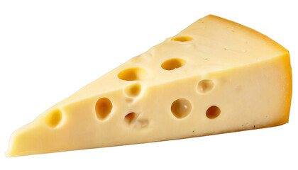 Piece of delicious cheese - isolated on transparent background