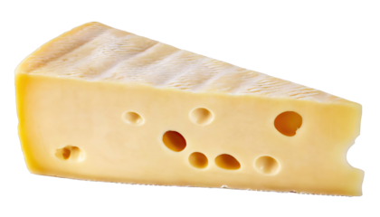 Piece of delicious cheese - isolated on transparent background