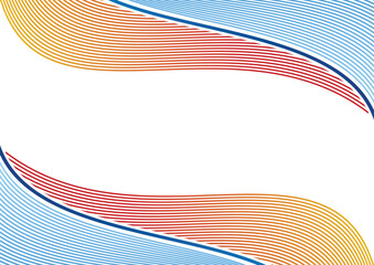 modern line wave gradient color white background