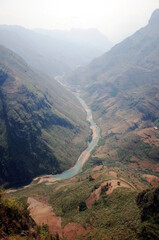 Ha Giang province, Viet Nam
Nho Que river down the valley.