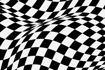 flat checkered flag background vector