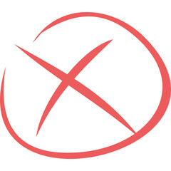 Obraz premium Cross Doodle Line