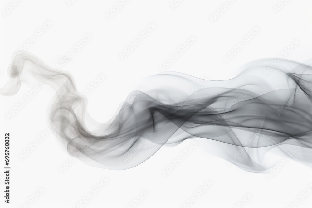 Poster black and white photo of smoke on a white background. can be used for various design projects
