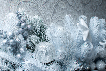 Close up view of a Christmas decoration