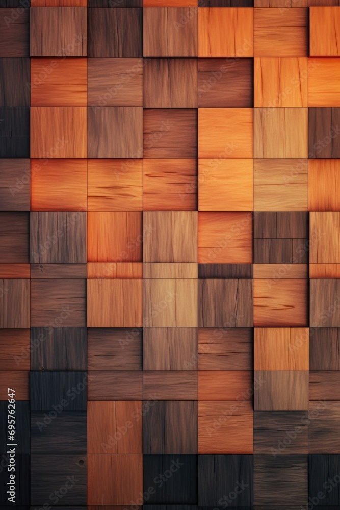 Poster a close-up view of a wall made of wood planks. suitable for various applications
