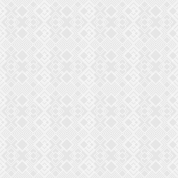 Ornamental seamless pattern with elements of flowers and vegetation, template for factory fabric and wallpaper. Mosaic of gray lines with national trend pattern.