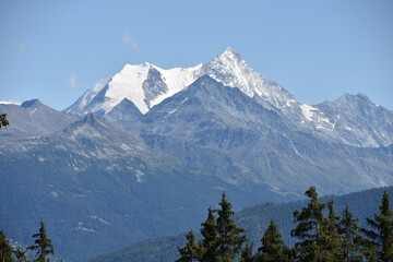 Wide Swiss Alps Panorama from Crans-Montana - Powered by Adobe