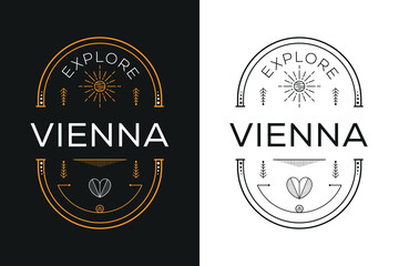Vienna City Design, Vector illustration.