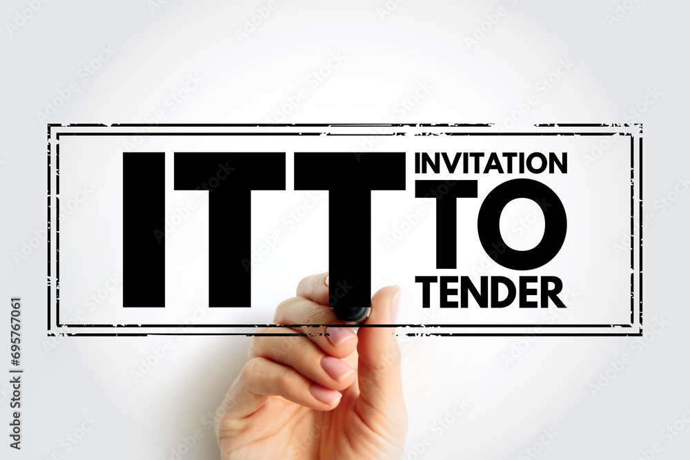 Poster itt invitation to tender - formal, structured procedure for generating competing offers from differe