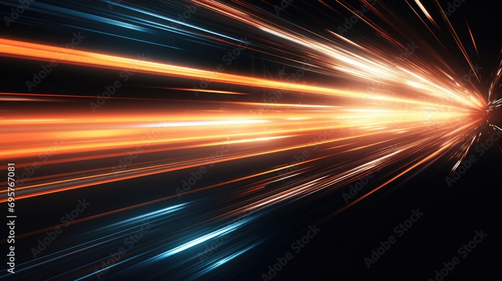 Poster a blurry image of a train traveling through a tunnel. perfect for conveying movement and speed. idea