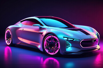car with futuristic style