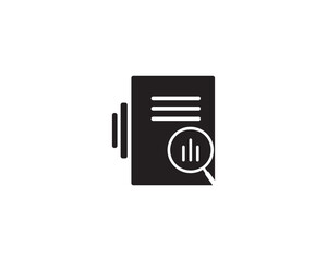 Audit document icon vector symbol design illustration