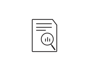Audit document report icon vector symbol design illustration