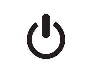 Power icon vector symbol design illustration