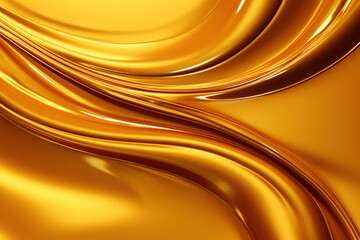 Abstract gold liquid background. Generative Ai