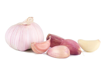 Garlic isolated on a white background