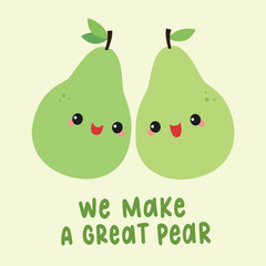 We make a great pear Valentine's Day pun