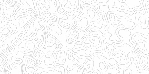 Fototapeta premium Abstract background with waves Geographic mountain relief. Abstract lines background. Contour maps. Vector illustration, Topo contour map on white background, Topographic contour lines.