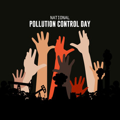 National Pollution Day vector illustration