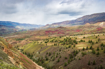 Fototapeta na wymiar The Rugged Landscape of John Day Fossil Beds National Monument