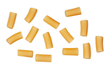 Raw pasta isolated on a white background