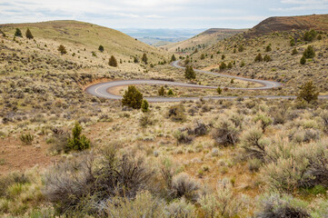 Fototapeta na wymiar Oregon High Desert in the Cascade Range and south of the Blue Mountains, Oregon