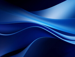 A Dark Blue Dynamic Wavy Backdrop