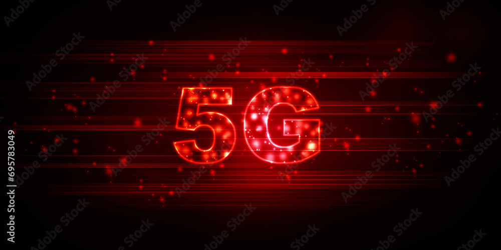 Poster 2d rendering 5G Network 5G Connection