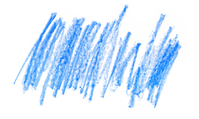 Photo grunge hand draw, scribble hatching, blue wax pastel, crayon isolated on white, clipping path