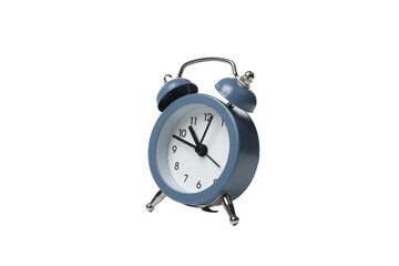 PNG,blue alarm clock, isolated on white background