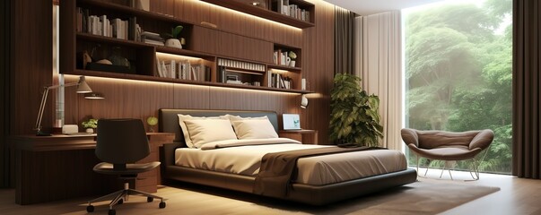 Obraz na płótnie Canvas luxurious bed room decoration