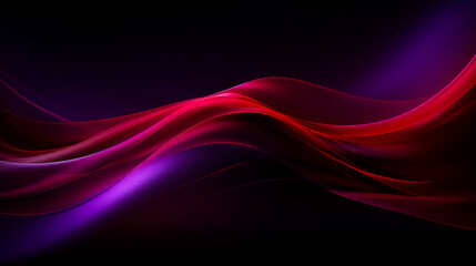 Fototapeta premium Beautiful luxury 3D modern abstract neon red purple background composed of waves with light digital effect in futuristic style.