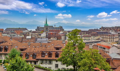 Landmark of the Lausanne city, Swiss