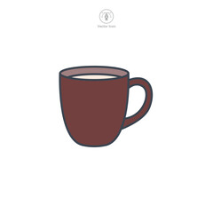 Mug Icon symbol vector illustration isolated on white background