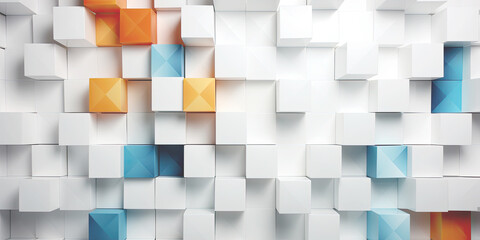 Abstract 3d mosaic pattern, geometric textured background