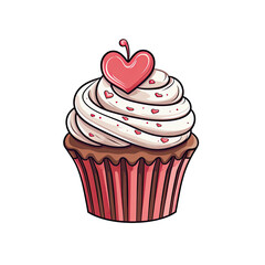 valentine cupcake