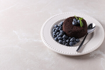 Chocolate fondant, concept of delicious sweet food