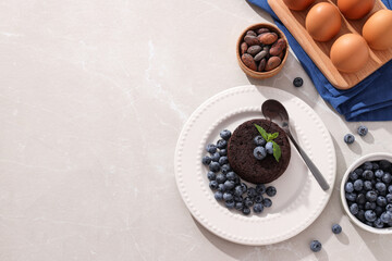 Chocolate fondant, concept of delicious sweet food